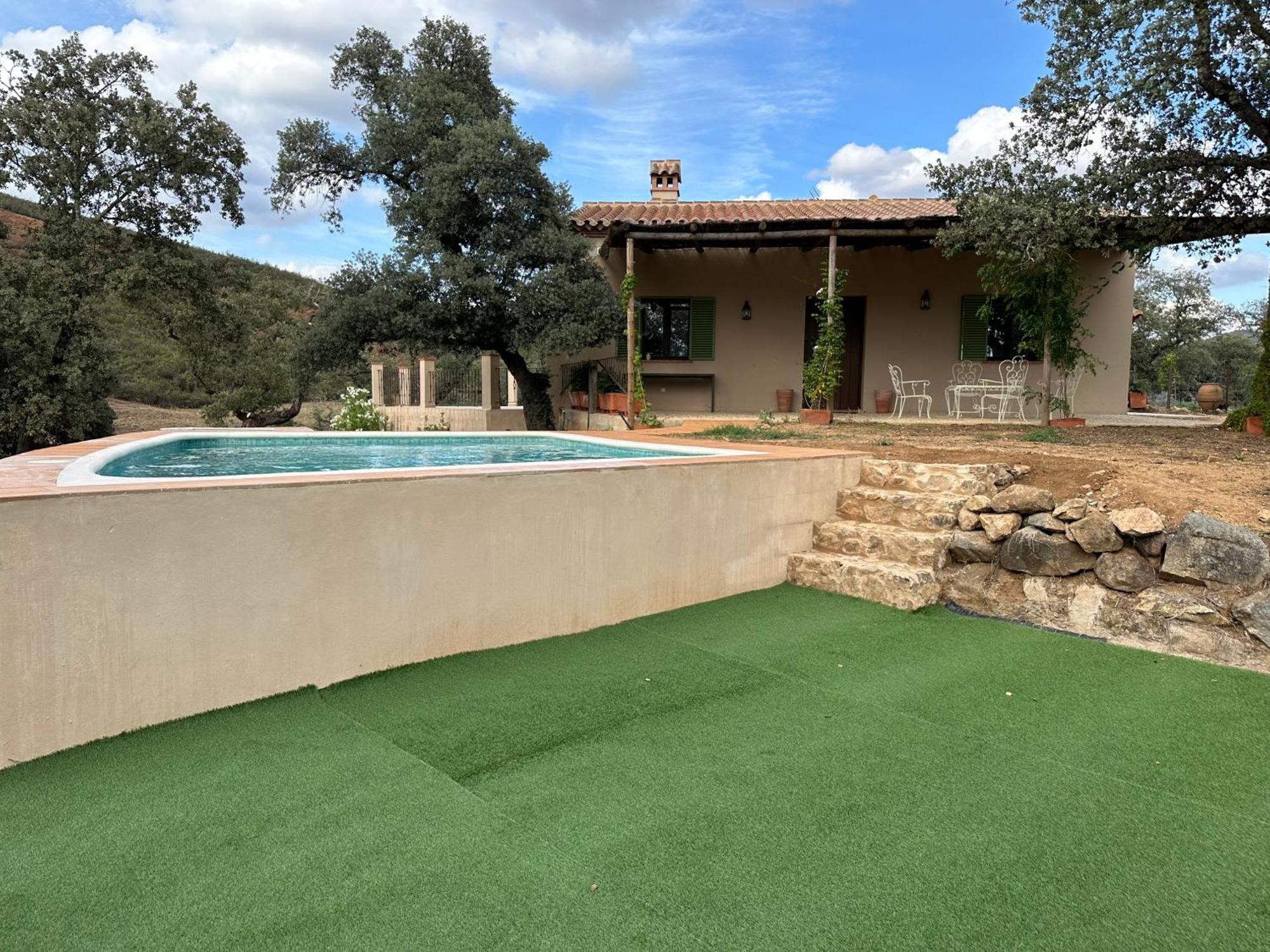 Alojamiento Rural En Aracena. Finca El Rehilete Bagian luar foto
